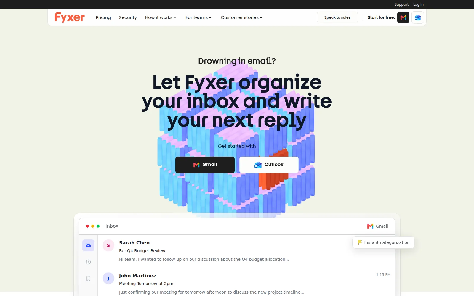 Fyxer, as it looks on screen.